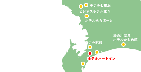 ホテルハートイン 地図